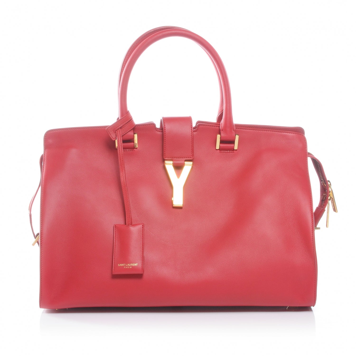 Saint Laurent Calfskin Classic Y Top Handle Bag Red 1 of 7