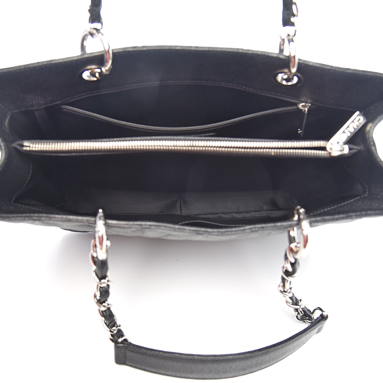Chanel Caviar Quilted Grand Shopping Tote GST Black 5 of 10