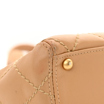 Chanel Calfskin Wild Stitch Medium Tote Beige 15 of 15