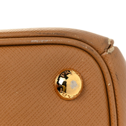 Prada Saffiano Large Galleria Double Zip Tote Caramel 24 of 32