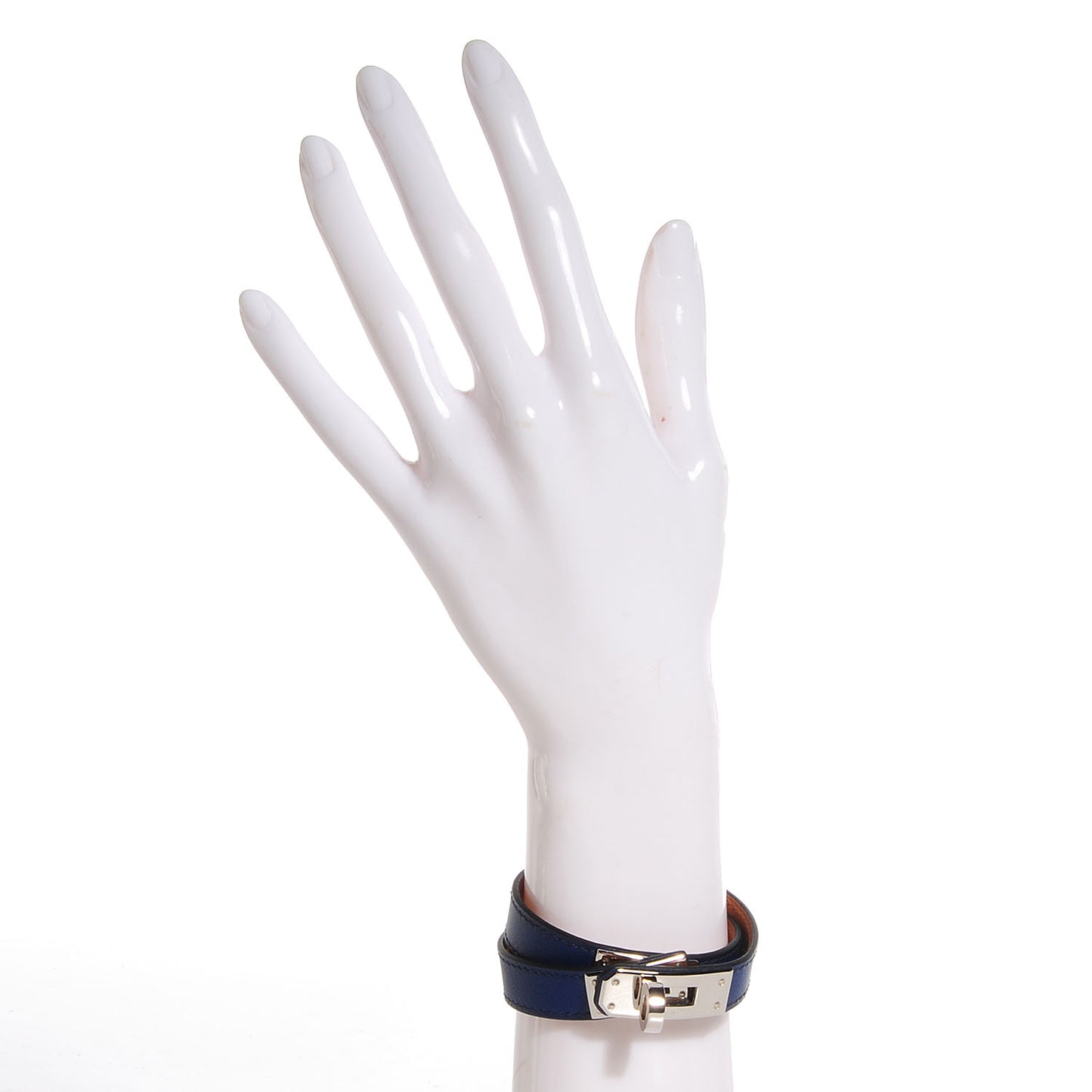 Swift Kelly Double Tour Bracelet Small Bleu Saphir