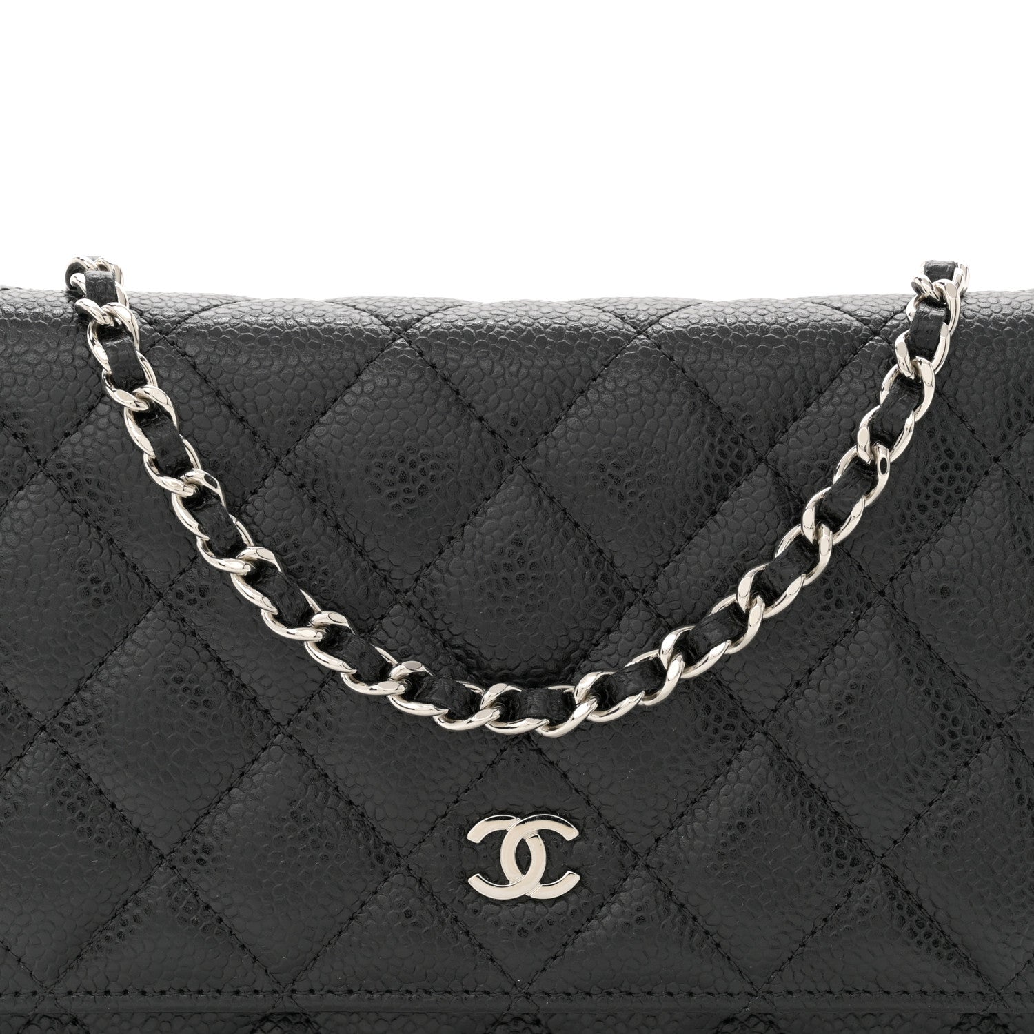 Chanel Caviar Quilted Wallet on Chain WOC Black 8 of 11