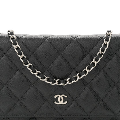 Chanel Caviar Quilted Wallet on Chain WOC Black 8 of 11