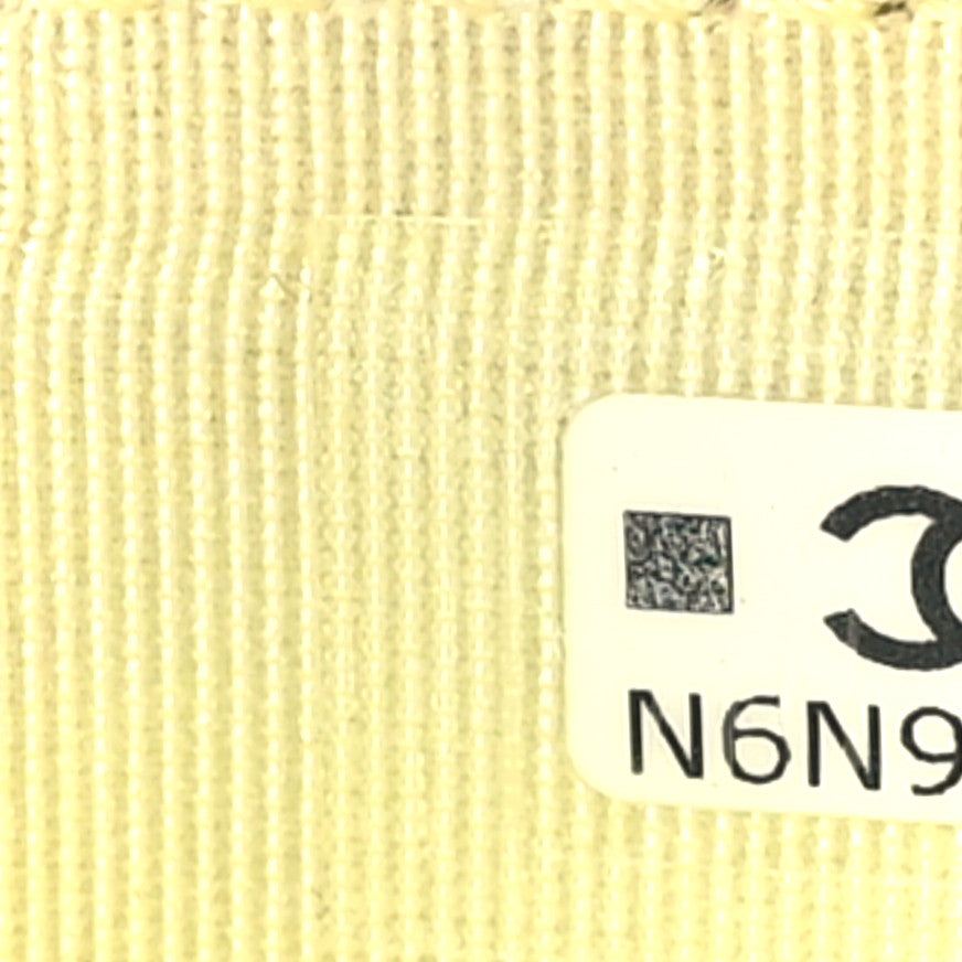 Chanel Goatskin Quilted 19 Card Holder Yellow 9 of 9