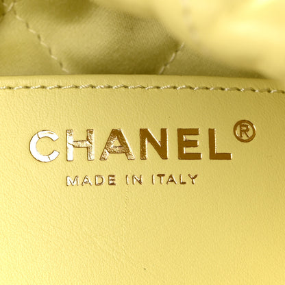 Chanel Shiny Calfskin Quilted Mini Chanel 22 Yellow 6 of 10