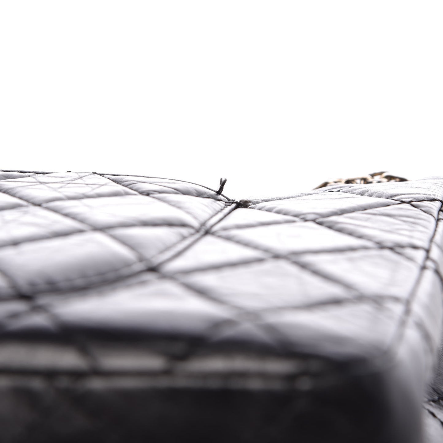 Aged Calfskin Quilted 2.55 Reissue 227 Flap Black