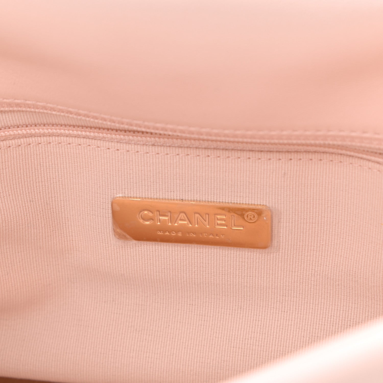 Chanel Lambskin Quilted Large Chanel 19 Flap Light Pink 6 of 10