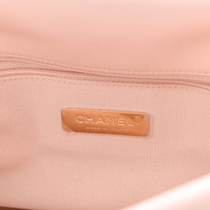 Chanel Lambskin Quilted Large Chanel 19 Flap Light Pink 6 of 10