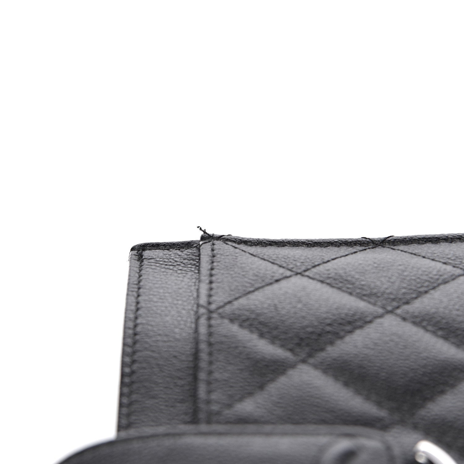 Chanel Caviar Quilted CC Box Strap Pouch Black 12 of 12