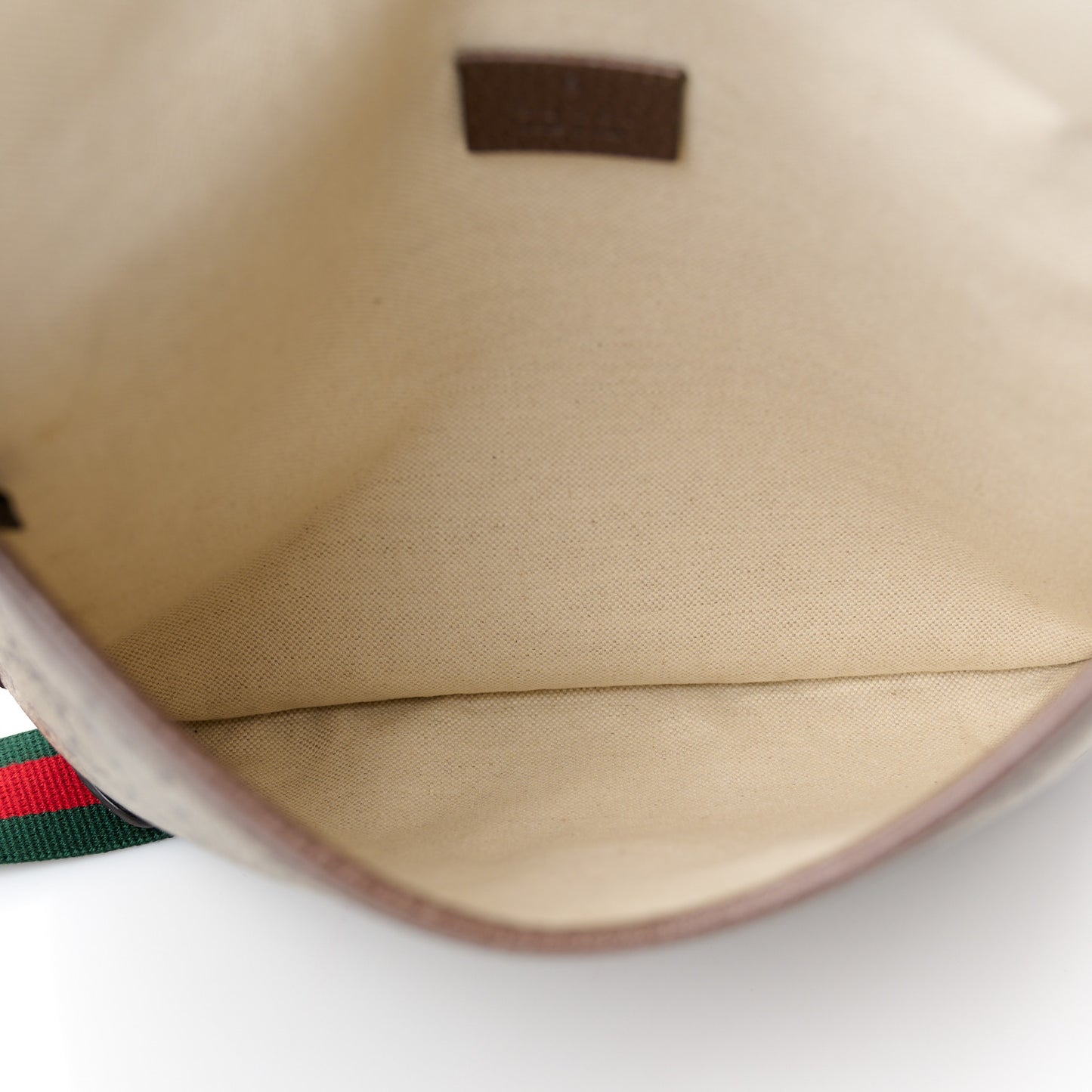 GG Supreme Monogram Web Medium Neo Vintage Flap Messenger Bag Beige New Acero