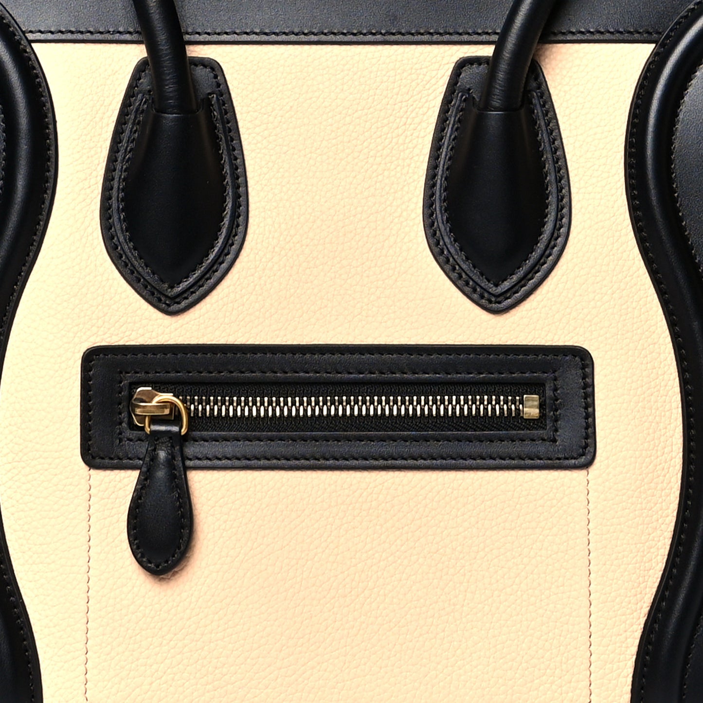 Drummed Calfskin Nubuck Micro Tri-Color Luggage Ruby
