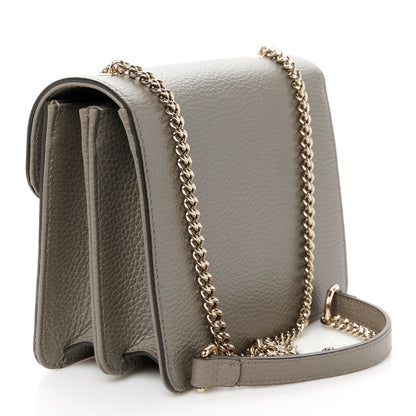 Gucci Dollar Calfskin Small Interlocking G Shoulder Bag Loess 3 of 11