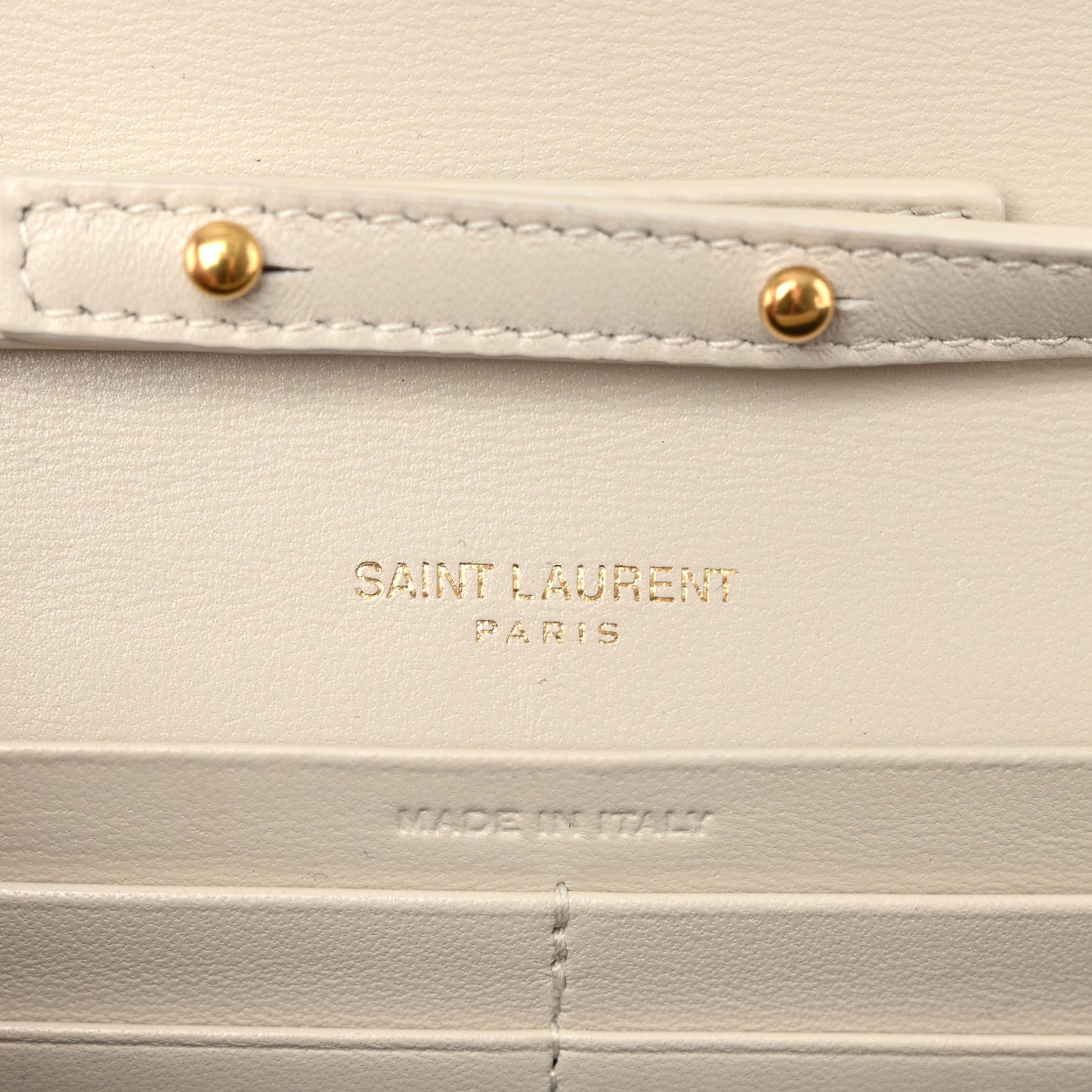 Calfskin Lizard Embossed Cassandre Wallet On Chain WOC Crema Soft