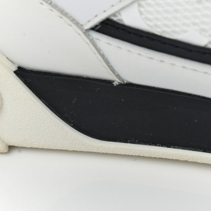 Chanel Calfskin Mesh Lycra Womens Logo Sneakers 39.5 White 10 of 16