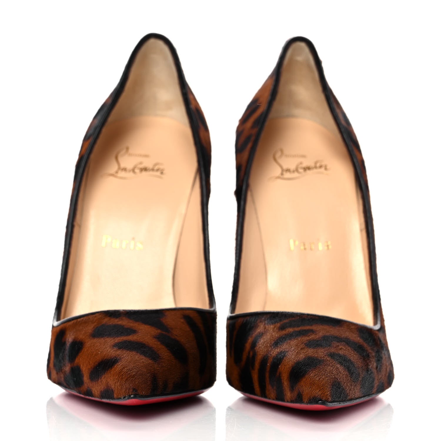 Christian Louboutin Pony Hair So Kate 120 Pumps 37.5 Leopard Black 2 of 7