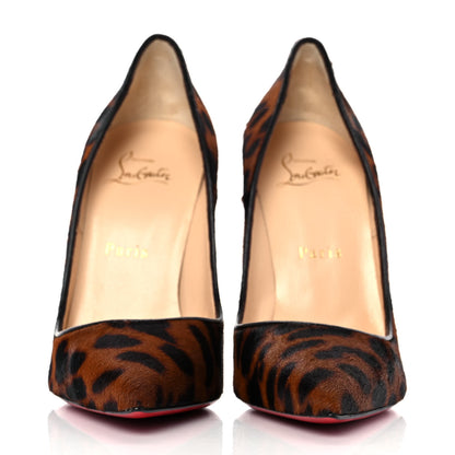 Christian Louboutin Pony Hair So Kate 120 Pumps 37.5 Leopard Black 2 of 7