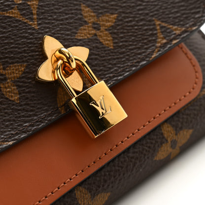 Louis Vuitton Monogram Flower Lock Compact Wallet Caramel 10 of 12