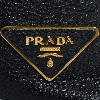 Prada Vitello Daino Side Zip Hobo Nero Black 11 of 12