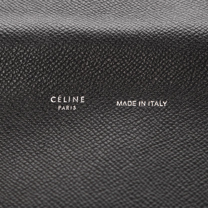 Celine Grained Calfskin Strap Clutch Black 6 of 10