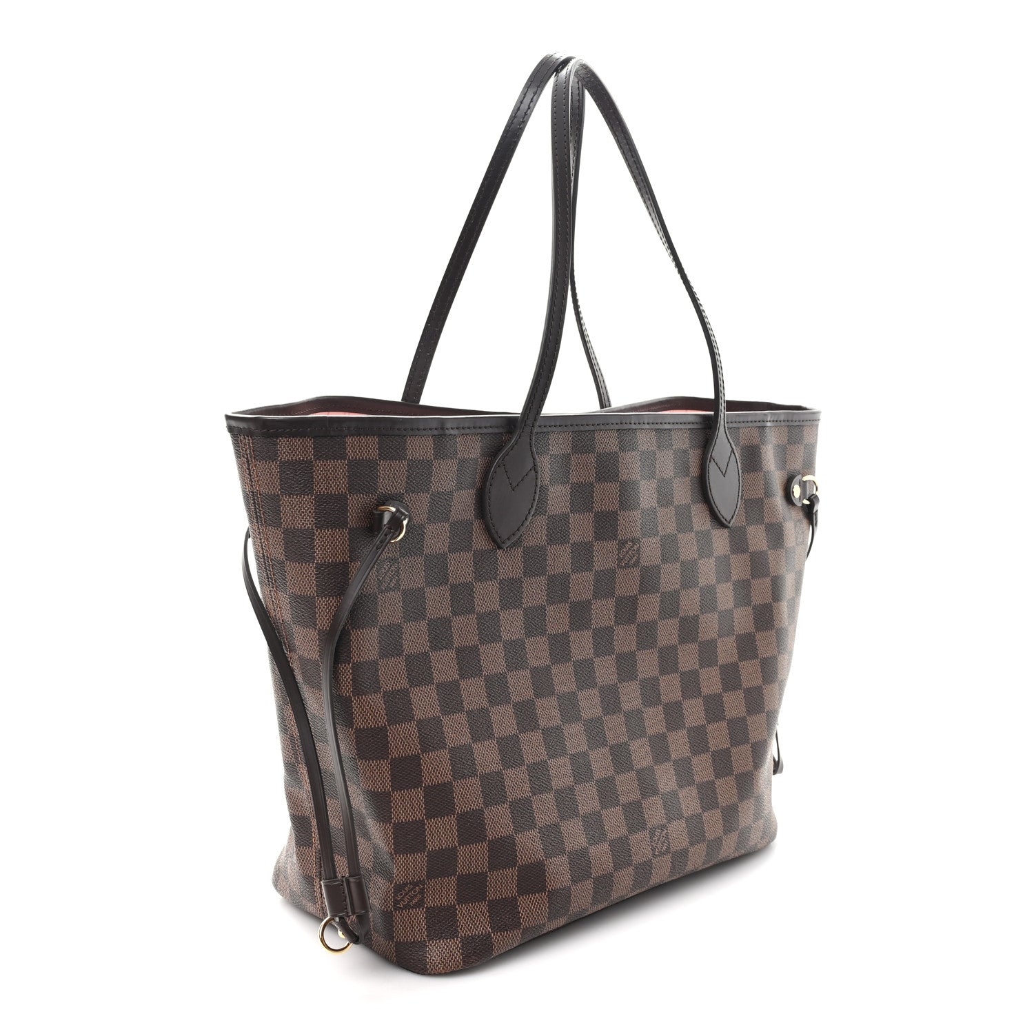 Louis Vuitton Damier Ebene Neo Neverfull MM Rose Ballerine 3 of 13