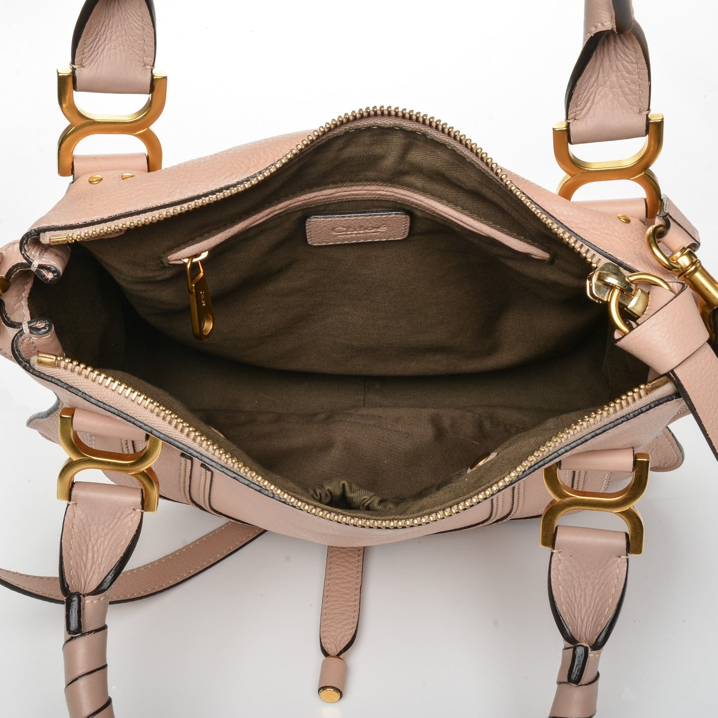Calfskin Medium Marcie Satchel Blush Nude