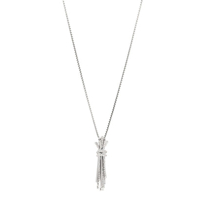 David Yurman Sterling Silver Diamond Angelika Flair Pave Pendant Necklace 1 of 4