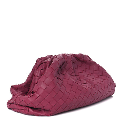 Bottega Veneta Nappa Maxi Intrecciato The Pouch Oversized Clutch Amaranto 3 of 11