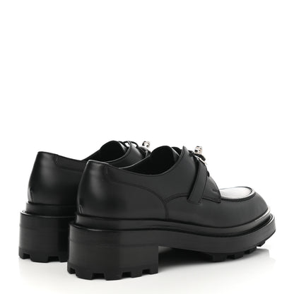 Hermes Glossed Calfskin First Oxford 37.5 Black 4 of 9