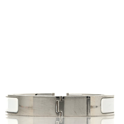 Hermes Enamel Narrow Clic Clac H Bracelet GM White 3 of 5