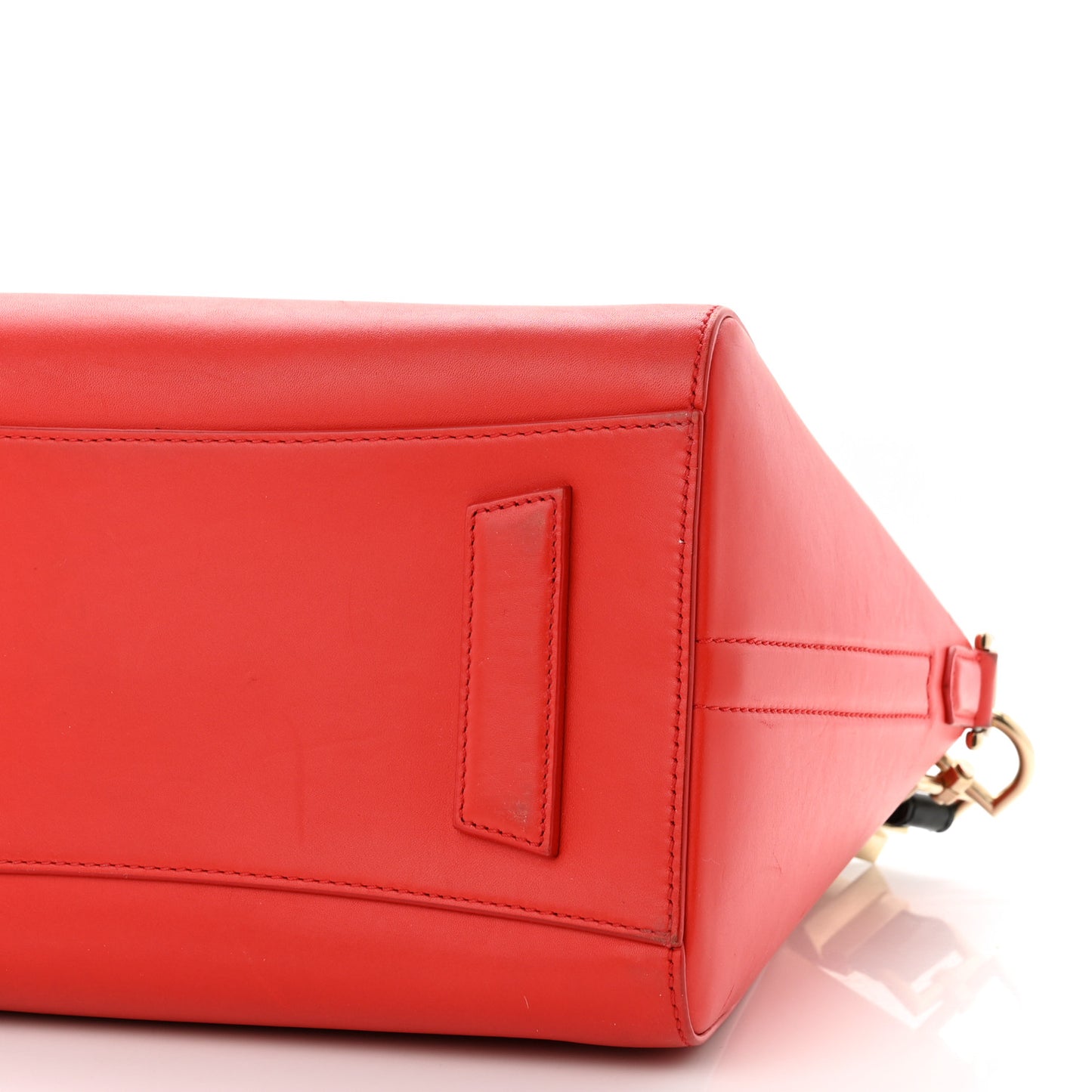 Smooth Calfskin Small Bi-Color Antigona Red Black