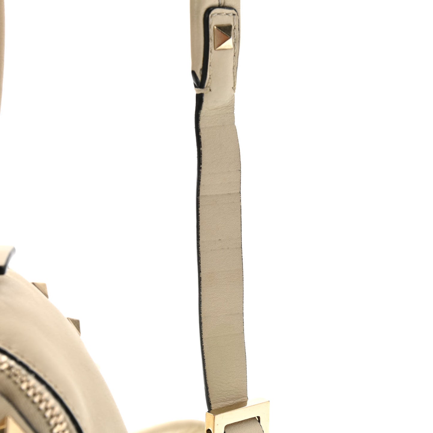 Pebbled Calfskin Mini Rockstud Backpack Ivory