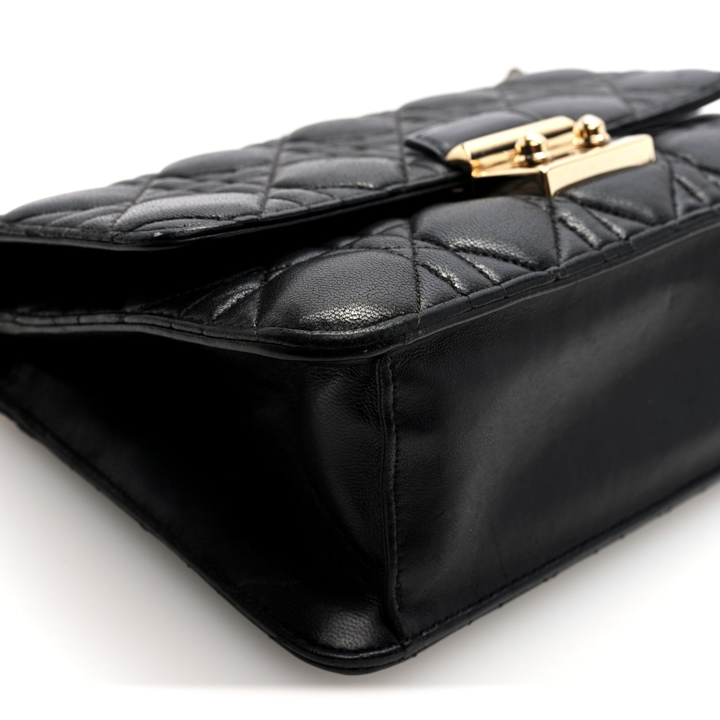Lambskin Cannage Medium Miss Dior Flap Black
