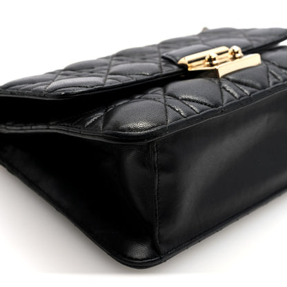Christian Dior Lambskin Cannage Medium Miss Dior Flap Black 8 of 9