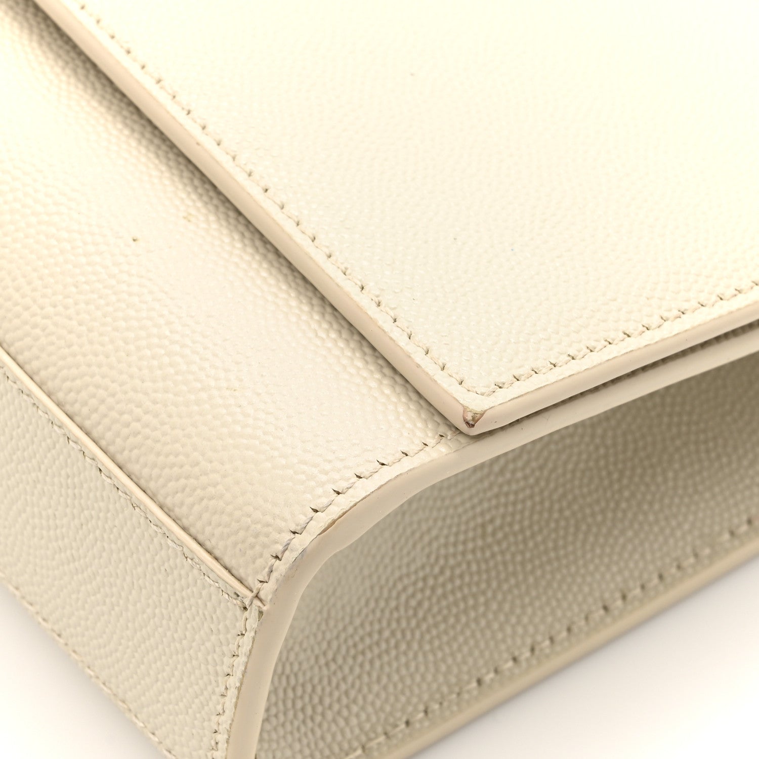 Saint Laurent Grain De Poudre Medium Classic Monogram Kate Satchel Crema Soft 14 of 18