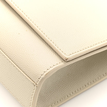 Saint Laurent Grain De Poudre Medium Classic Monogram Kate Satchel Crema Soft 14 of 18