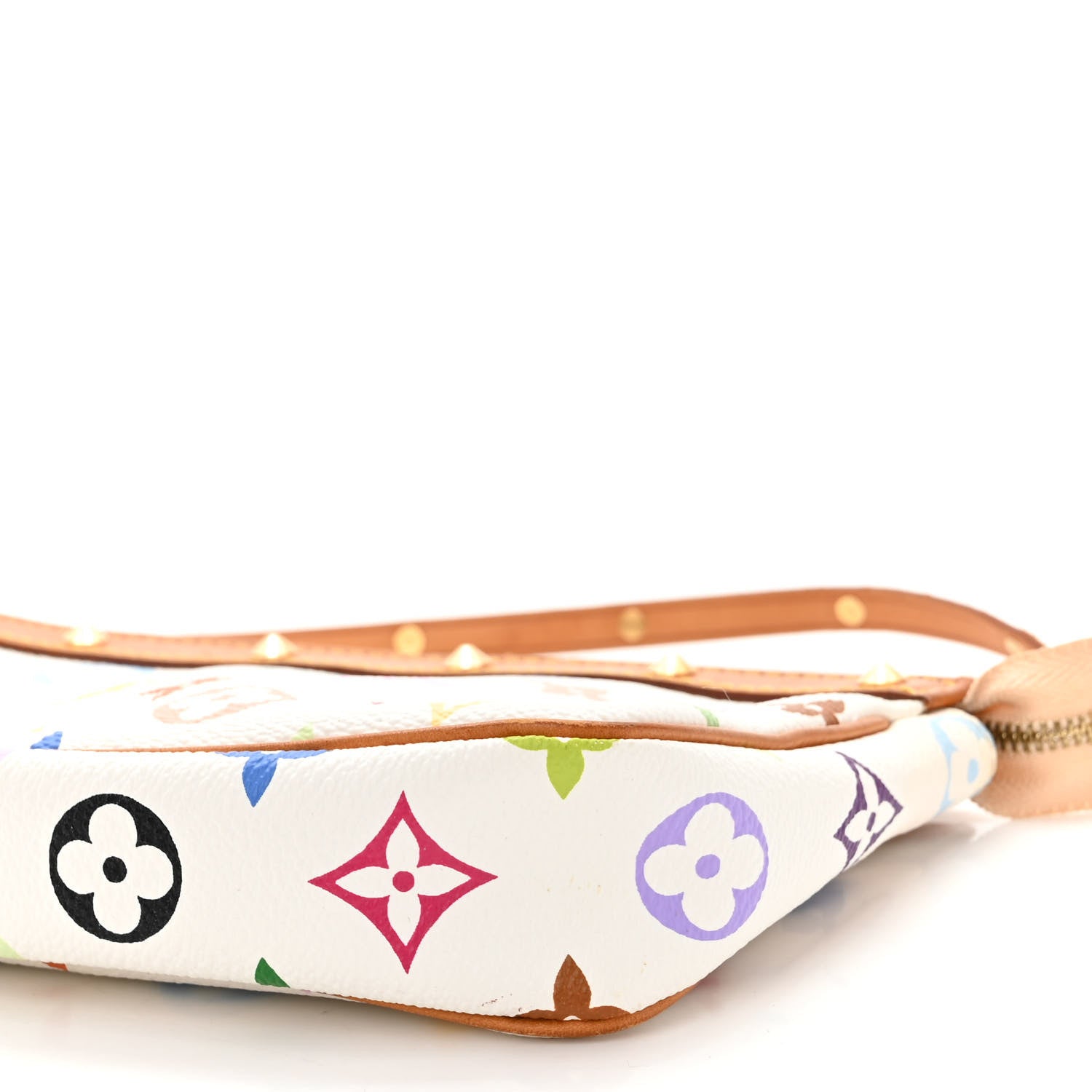 Louis Vuitton Monogram Multicolor Pochette Accessories White 9 of 10