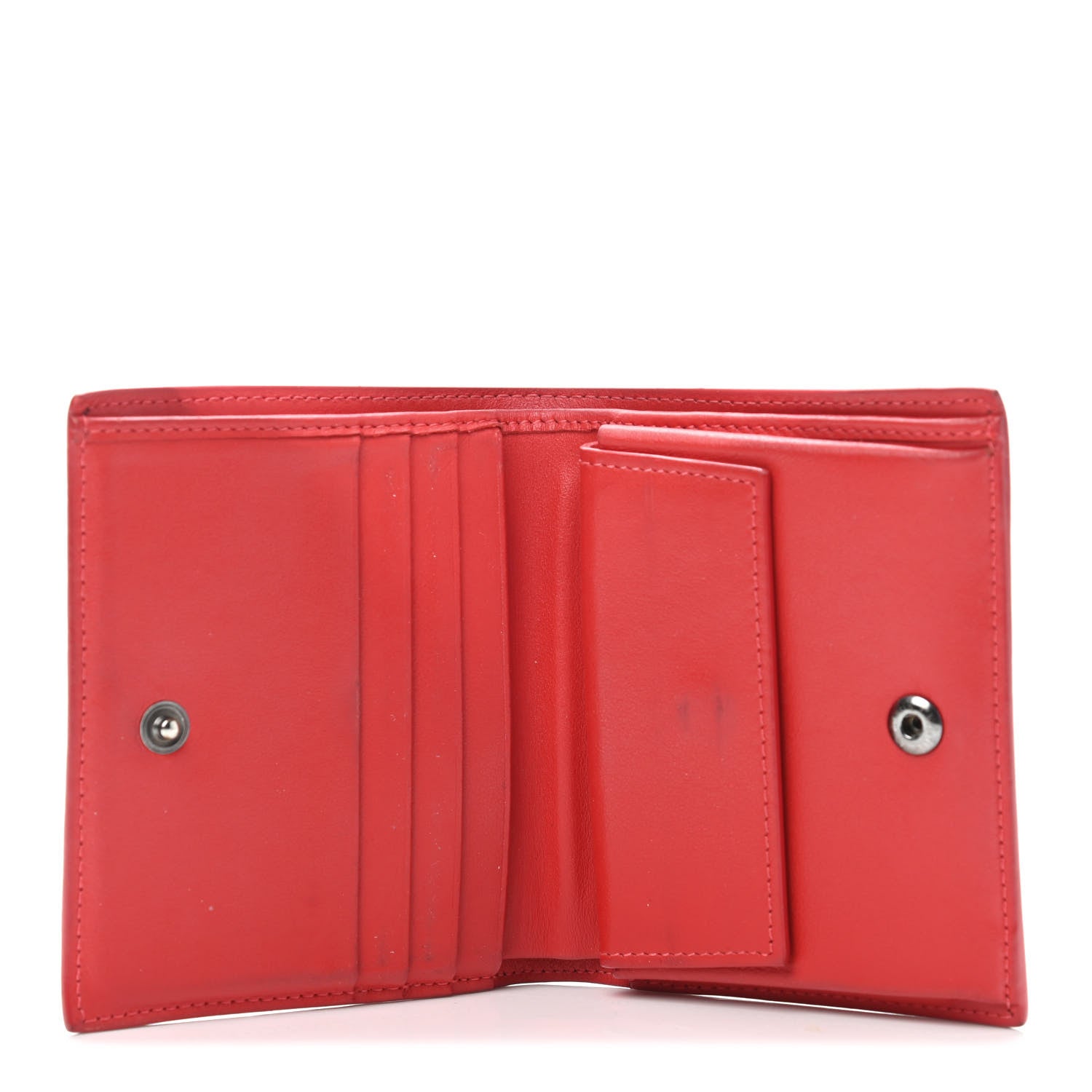 Christian Louboutin Calfskin Spiked Paros Wallet Black 4 of 4