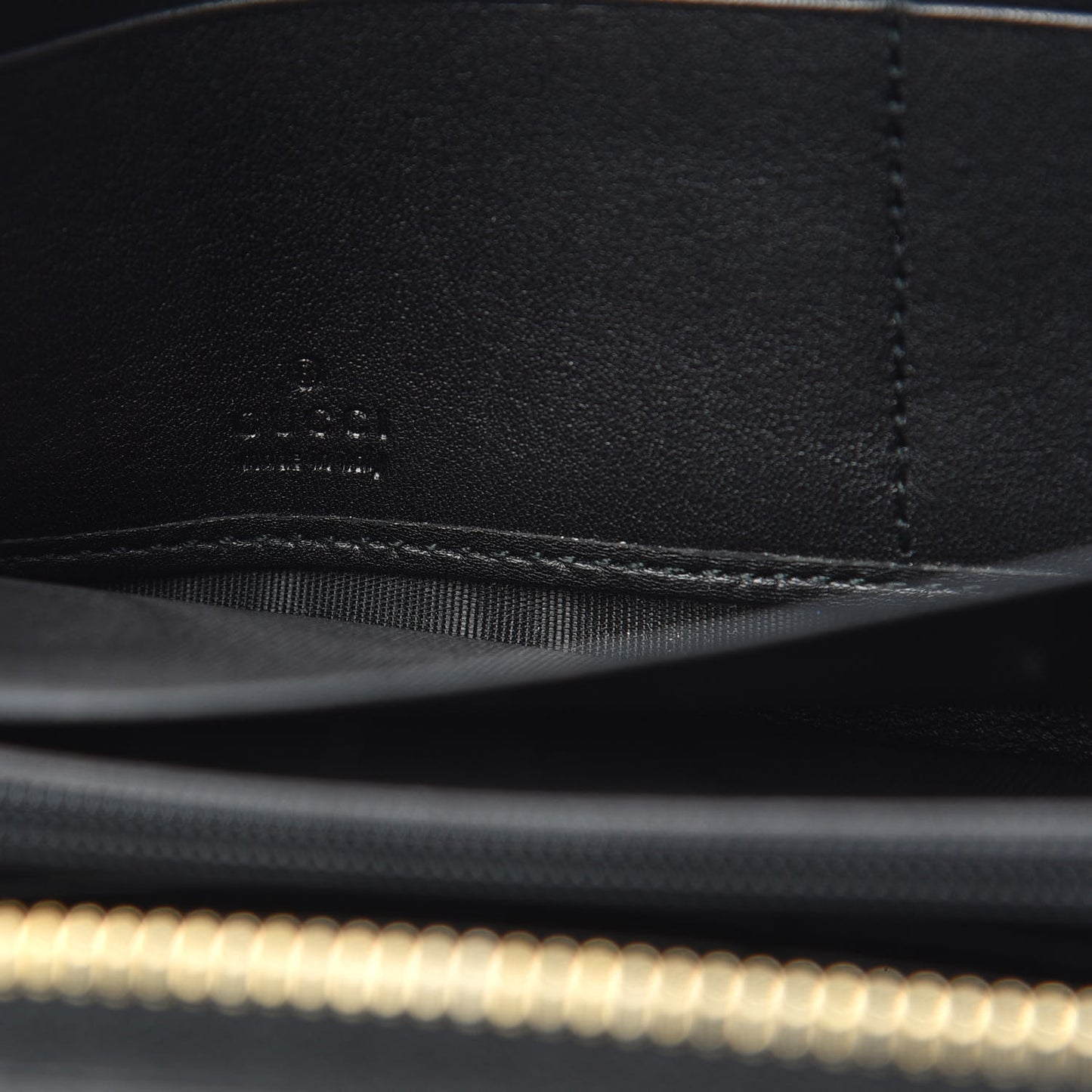 Patent Calfskin Soho Zip Around Wallet Black