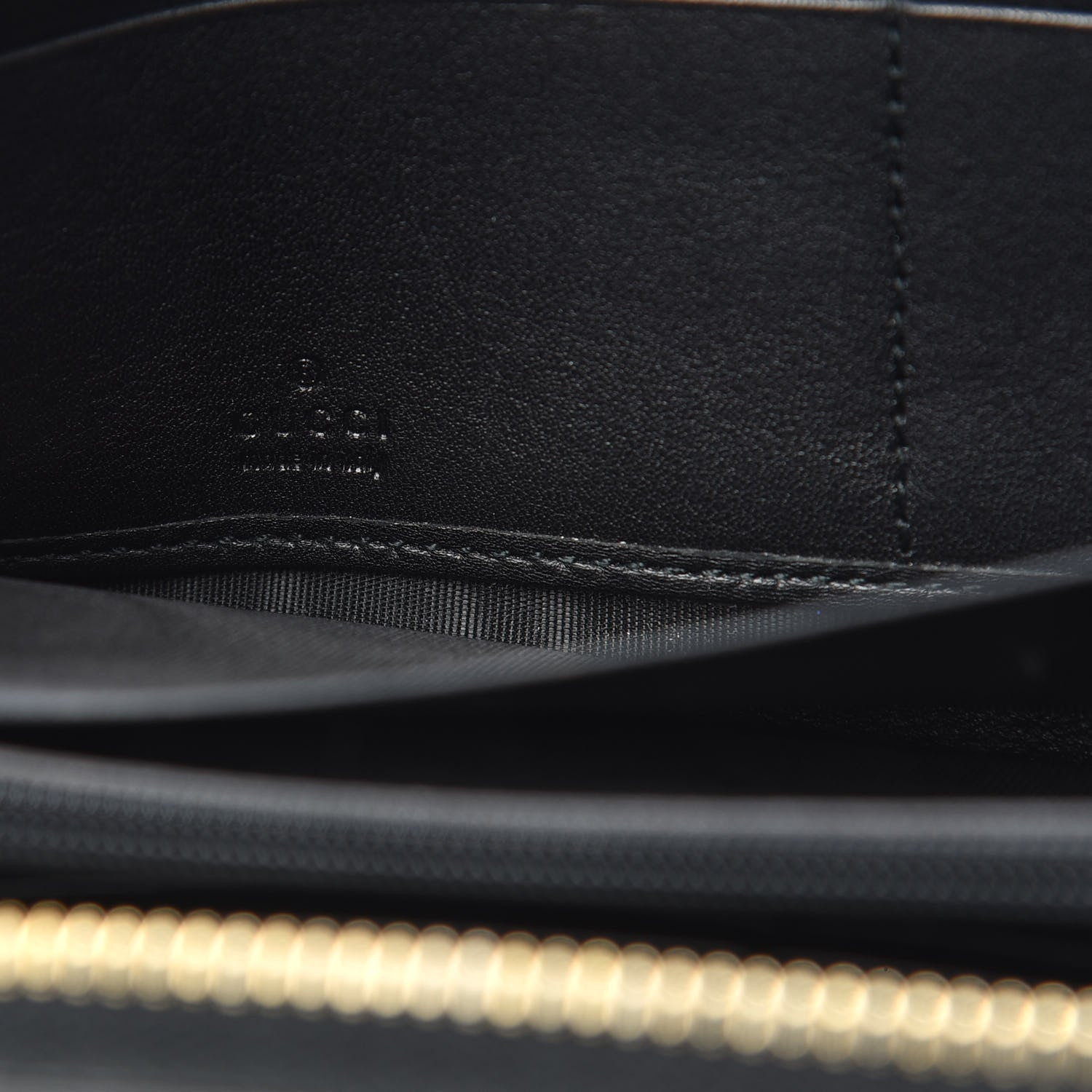 Gucci Patent Calfskin Soho Zip Around Wallet Black 6 of 7