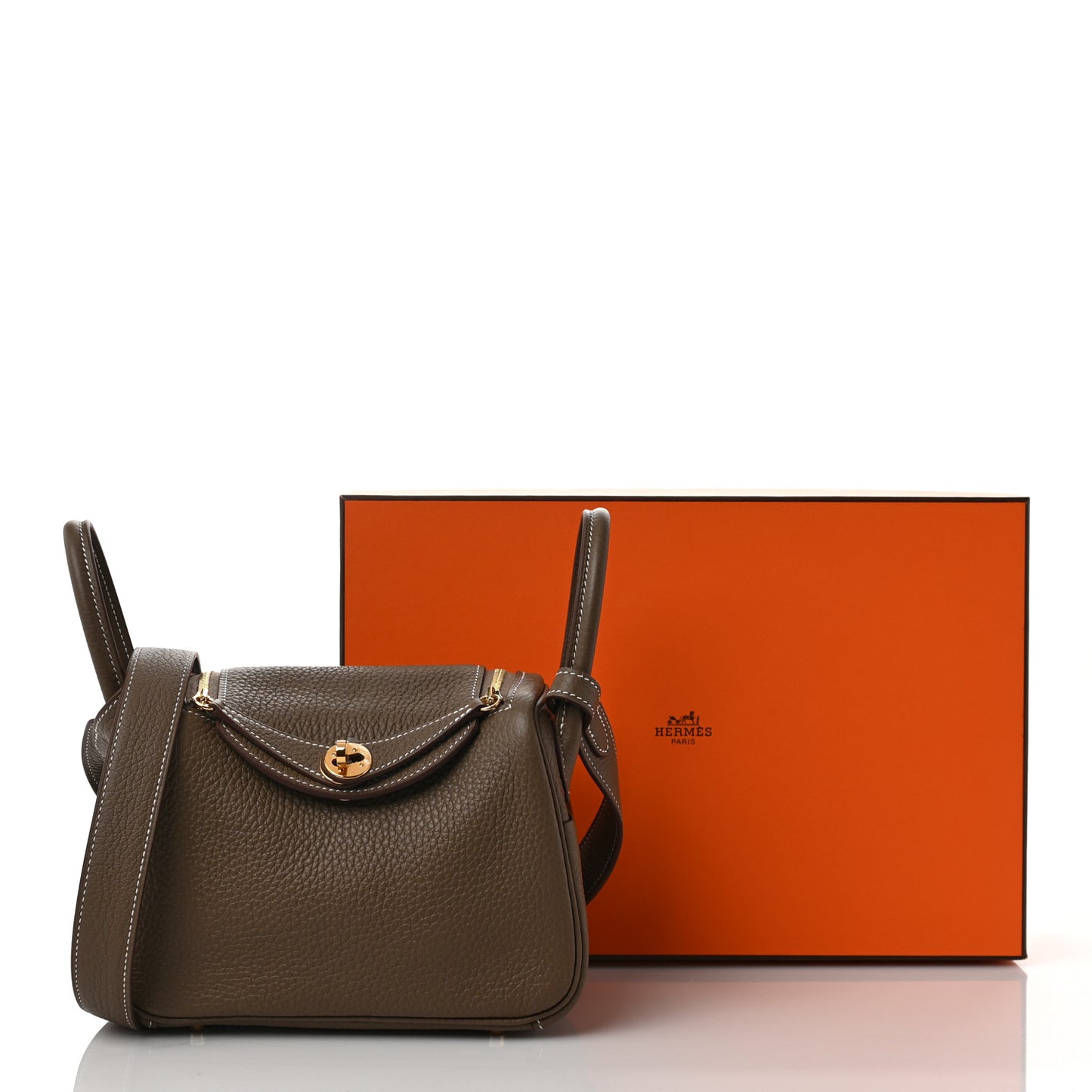 Taurillon Clemence Mini Lindy 20 Etoupe