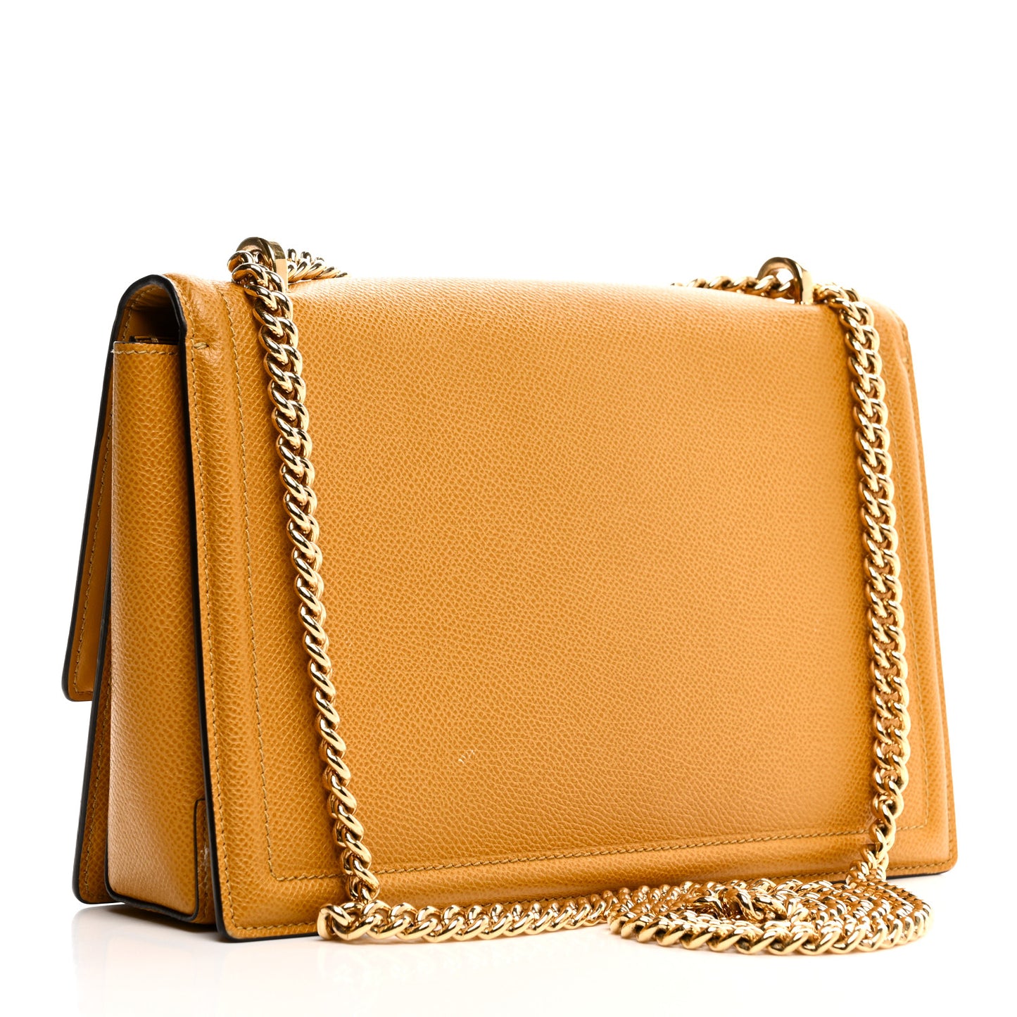 Pebble Calfskin Ginny Shoulder Bag Langur