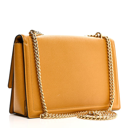 Salvatore Ferragamo Pebble Calfskin Ginny Shoulder Bag Langur 3 of 8
