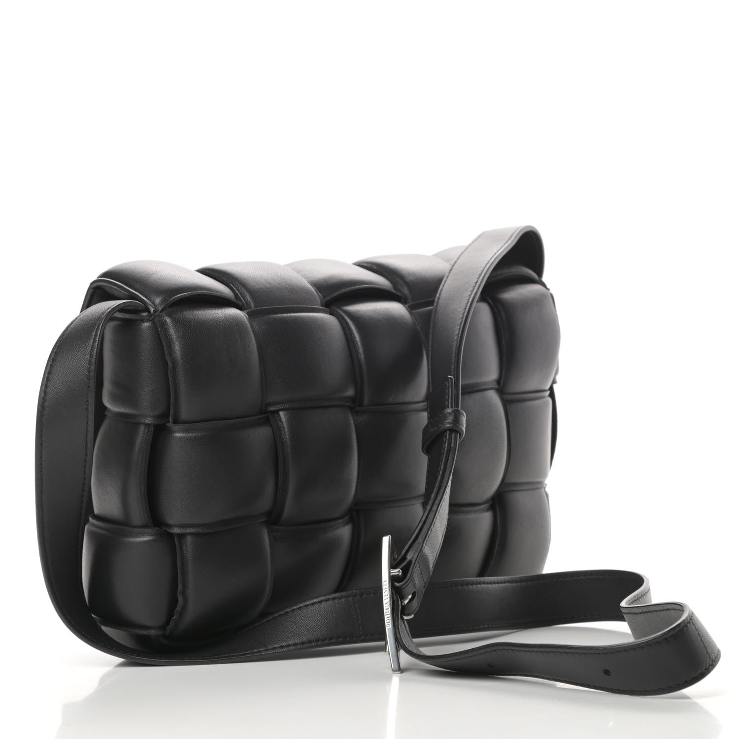 Bottega Veneta Nappa Maxi Intreccio Padded Cassette Crossbody Bag Black 3 of 11