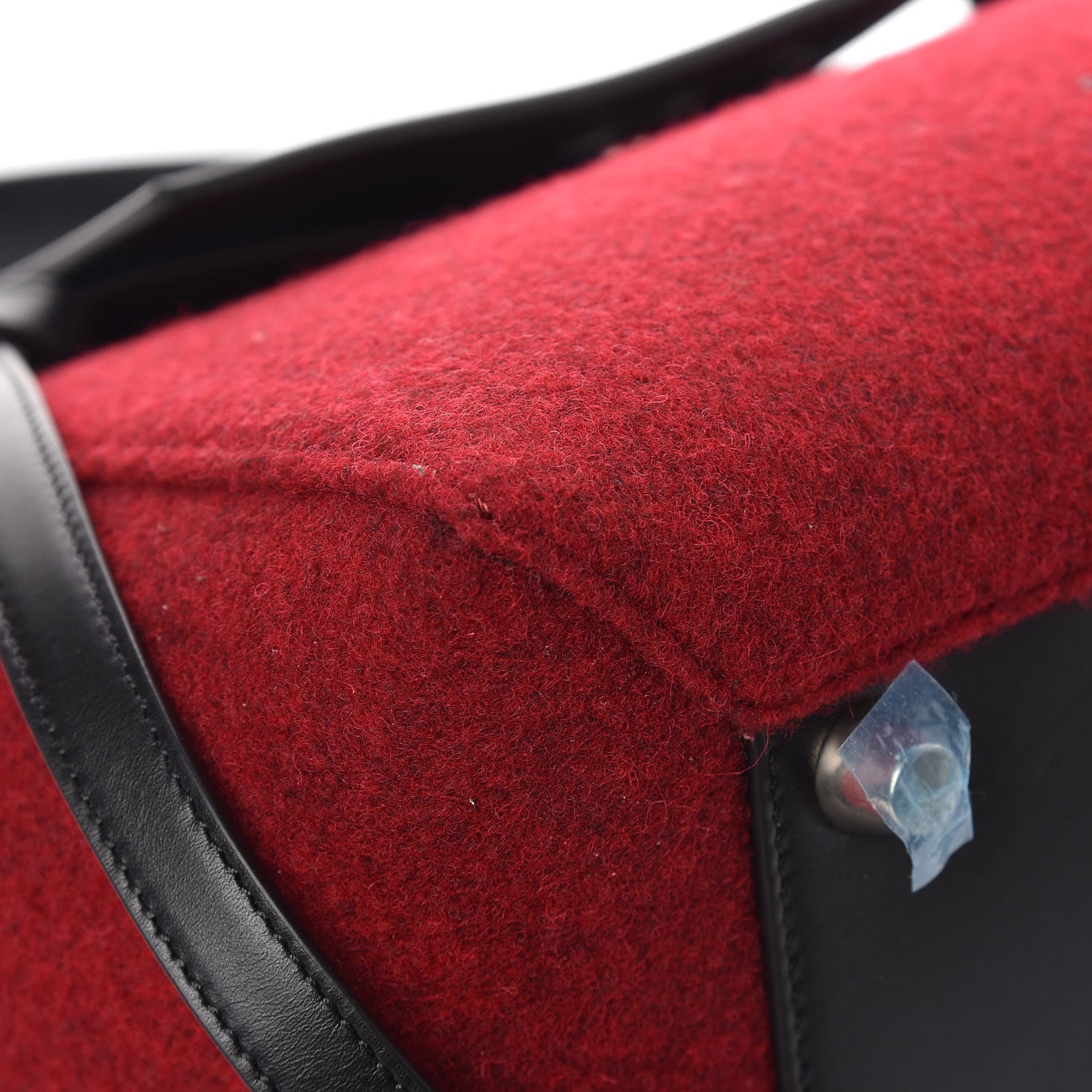 Celine Felt Smooth Calfskin Mini Belt Bag Red 8 of 14