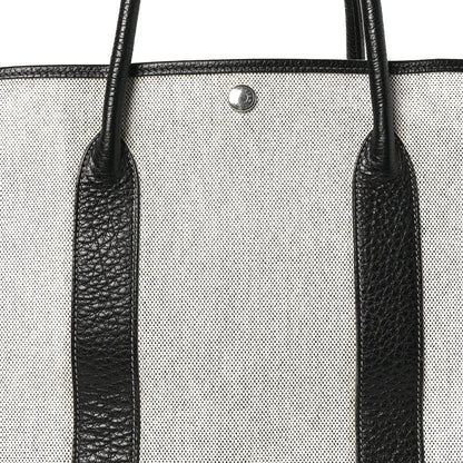 Hermes Toile Buffle Skipper Garden Party 36 MM Tote Black 7 of 9