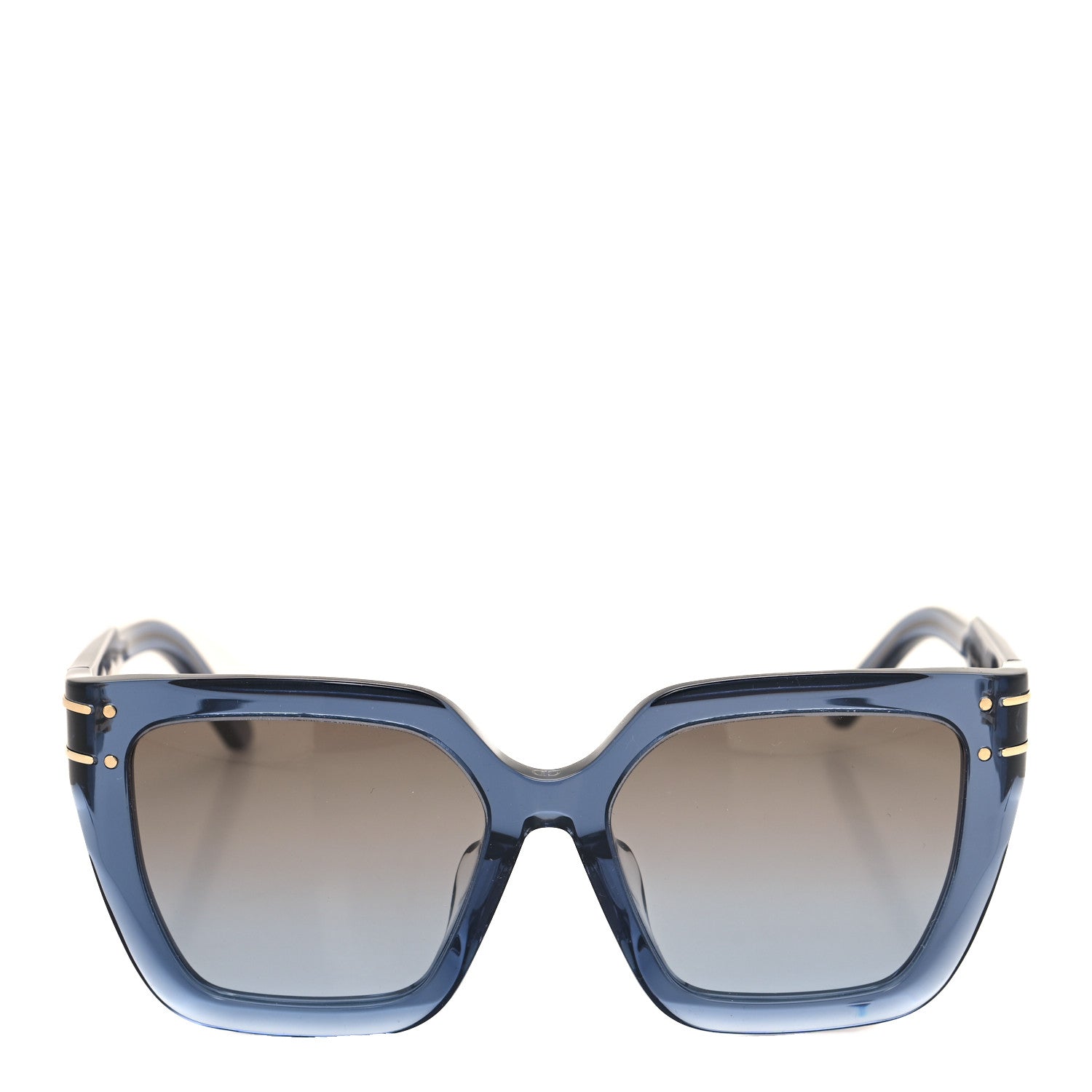 Christian Dior Acetate Diorsignature S10F Square Sunglasses Transparent Blue 2 of 8