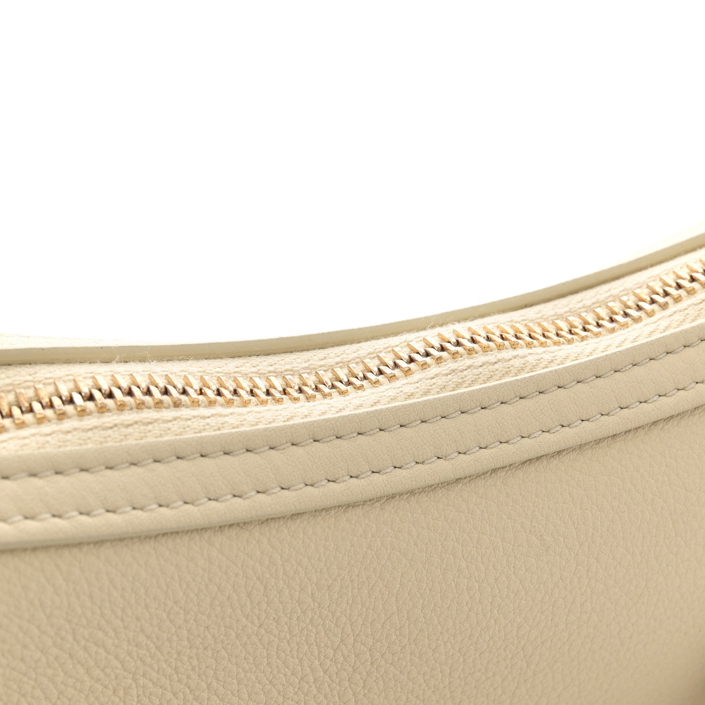 Supple Calfskin Cuir Triomphe Small Heloise Shoulder Bag Limestone