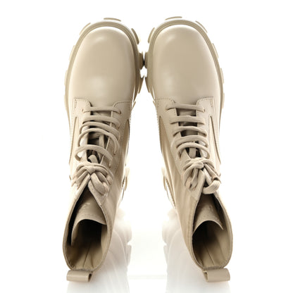 Prada Spazzolato Rois Re-Nylon Metal Triangle Logo Monolith Pouch Pocket 55mm Boots 37.5 Deserto 2 of 10