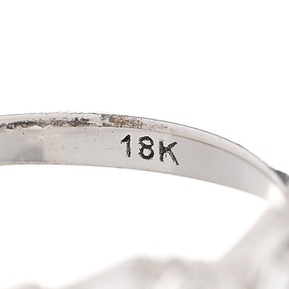 Suzanne Kalan 18K White Gold Diamond Baguette Fireworks Ring 54 6.75 5 of 7