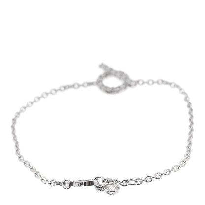 Hermes 18K White Gold Diamond Finesse Bracelet SH 3 of 5